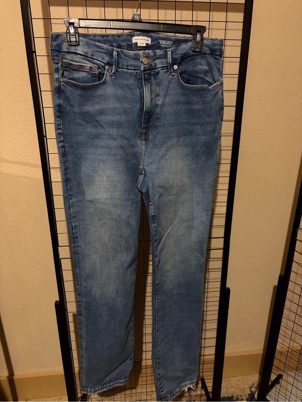 Good American Blue Denim Jeans - Classic Straight Fit 14-18